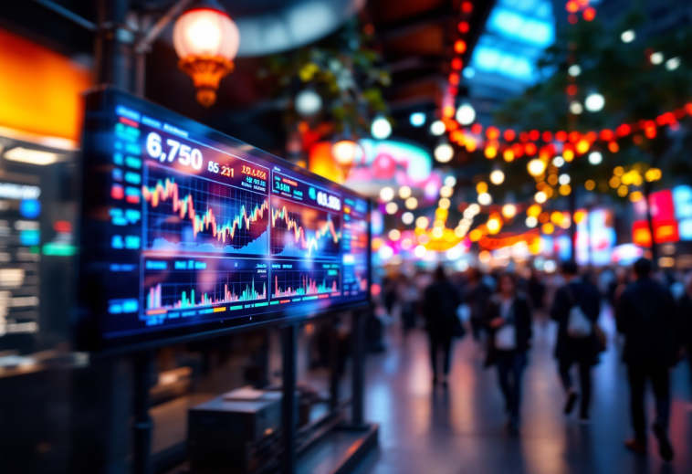 Grafico che illustra i rischi nel trading di valuta estera