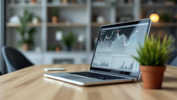 Grafico che illustra il trading sul mercato Forex