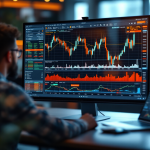 Grafico che illustra il trading di valuta estera