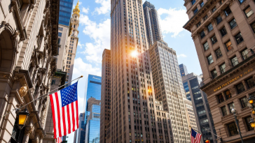 Grafico di Wall Street in ripresa dopo il sell-off tecnologico