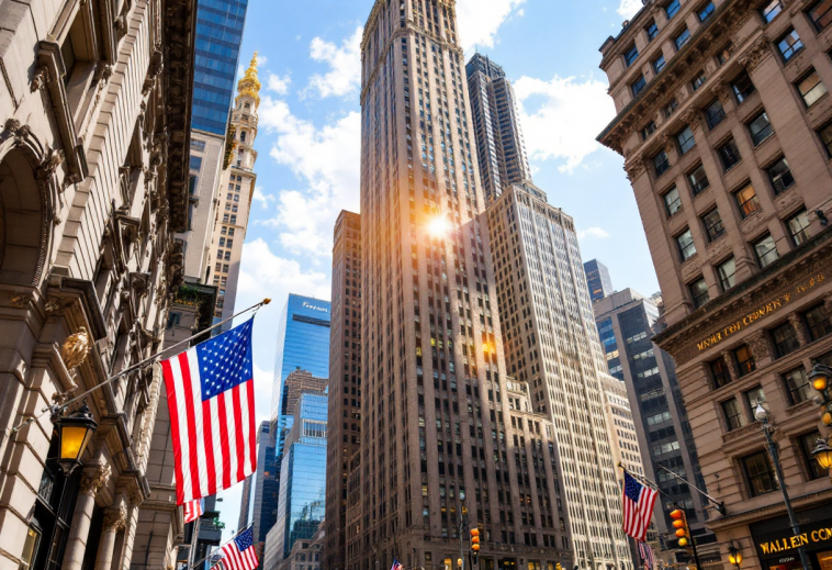 Grafico di Wall Street in ripresa dopo il sell-off tecnologico