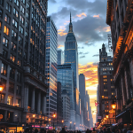 Grafico di Wall Street che mostra un'apertura positiva