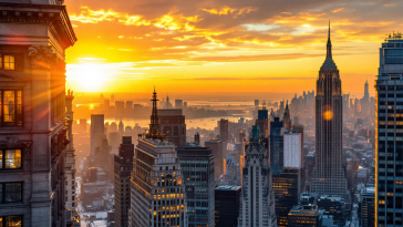 Grafico che mostra l'andamento positivo di Wall Street