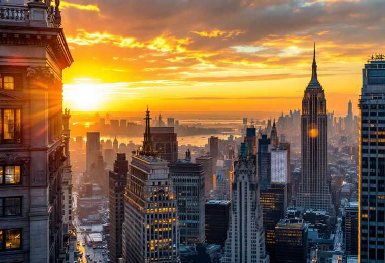 Grafico che mostra l'andamento positivo di Wall Street