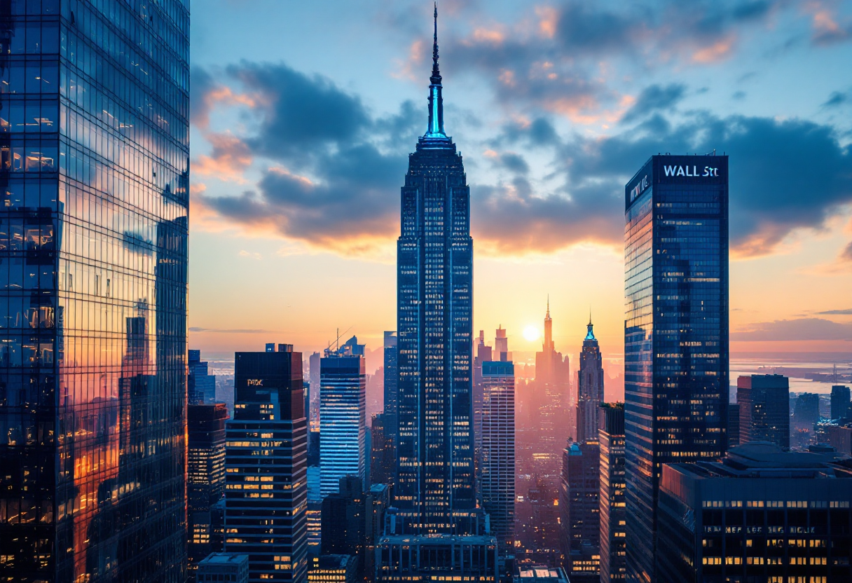 Grafico che mostra la ripresa di Wall Street nel 2023