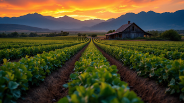 Mappa dell'Argentina con simboli economici e opportunità