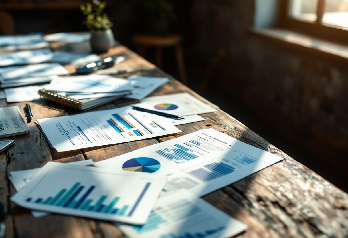 Grafico sul bilancio comunale e opportunità per la città