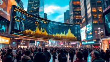 Grafico della caduta del valore di Bitcoin nel 2023