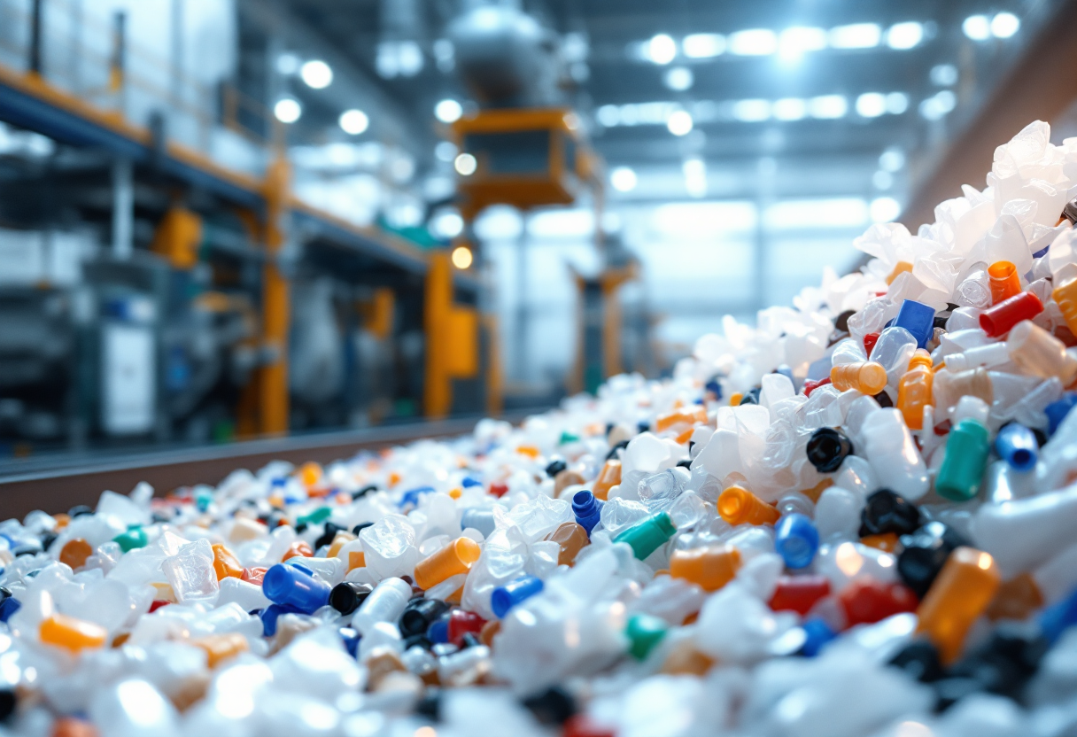 Immagine della collaborazione Italia-Emirati Arabi per il riciclo della plastica