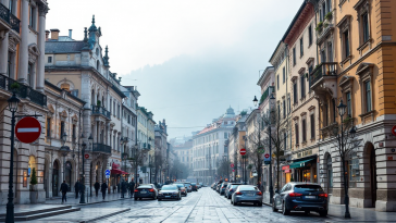 Panorama di Gorizia e Nova Gorica con elementi culturali