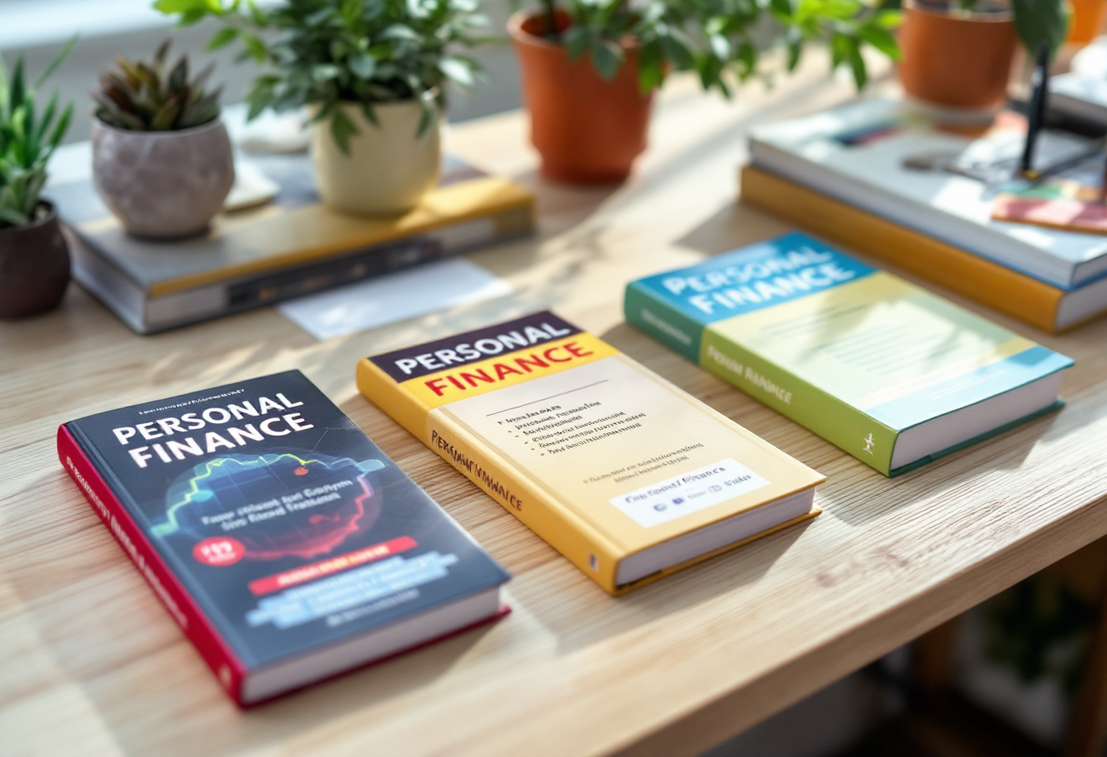 Copertina di libri sulla finanza personale e gestione del denaro