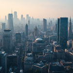 Mappa dell'Ucraina con simboli di pace e conflitto