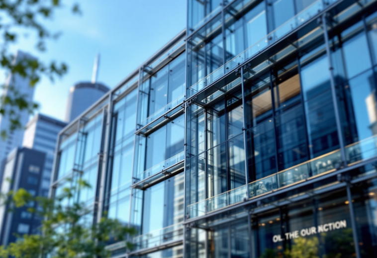 Logo di Poste Italiane e TIM con grafico di crescita