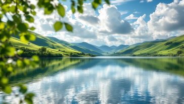 Panorama dei laghi lombardi con turisti in visita