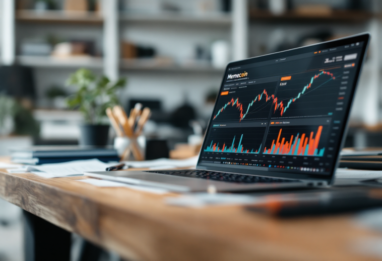 Grafica che illustra il fenomeno delle memecoin nel mercato crypto