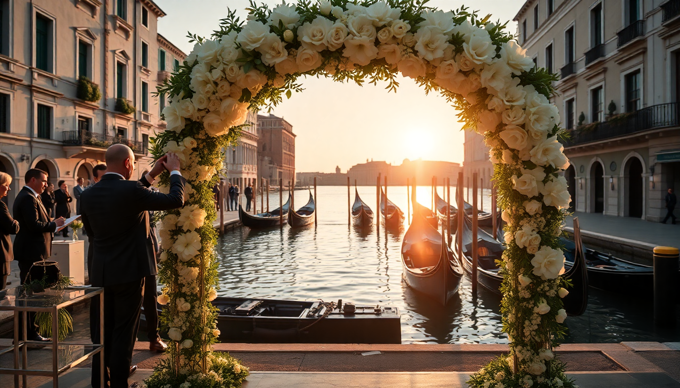 Organizzazione del matrimonio tra Jeff Bezos e Lauren Sanchez a Venezia