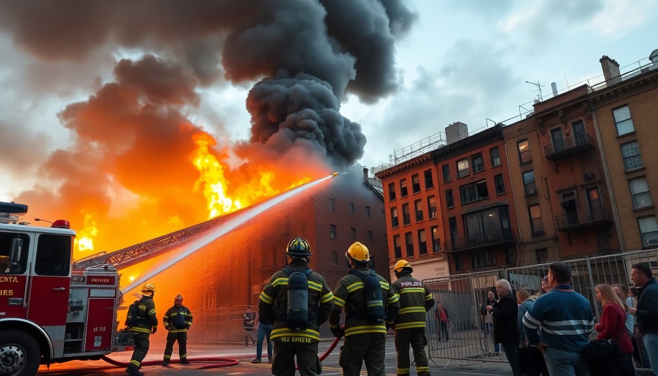 Incendio in centro città: dettagli e aggiornamenti