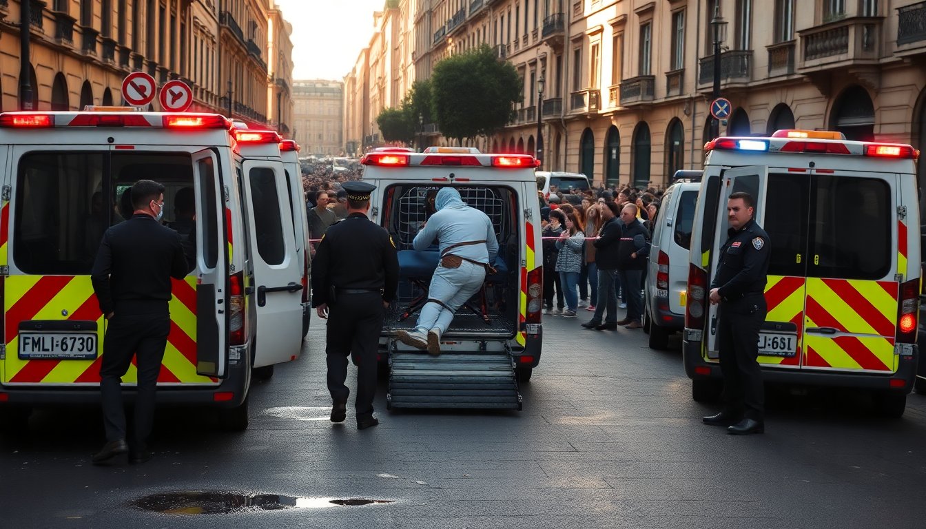 Sparatoria in centro città: aggiornamenti su feriti e indagini