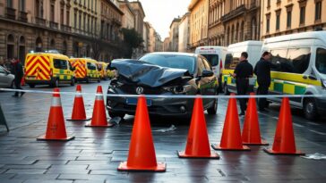 tragico incidente stradale in centro un morto e tre feriti python 1758211562