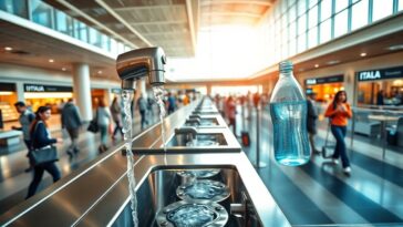 aeroporti italiani fontanelle per combattere la plastica e promuovere sostenibilita 1760911115