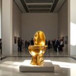 il wc in oro di maurizio cattelan unopera darte in vendita 1762760216