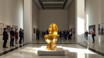 il wc in oro di maurizio cattelan unopera darte in vendita 1762760216