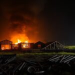 incendio distrugge unazienda agricola nel veronese 1762476929