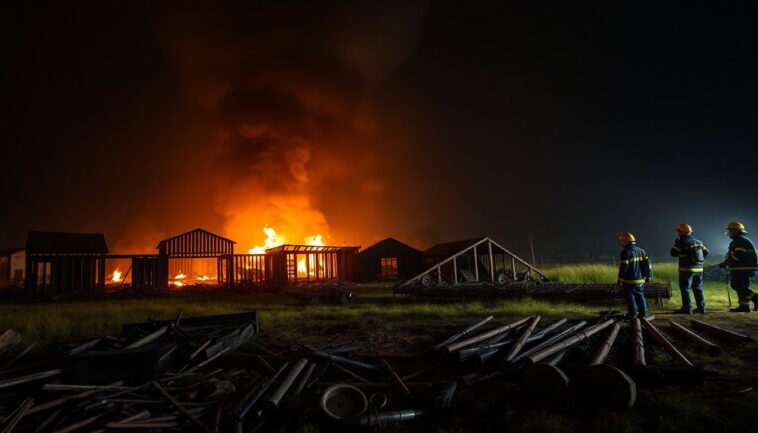 incendio distrugge unazienda agricola nel veronese 1762476929