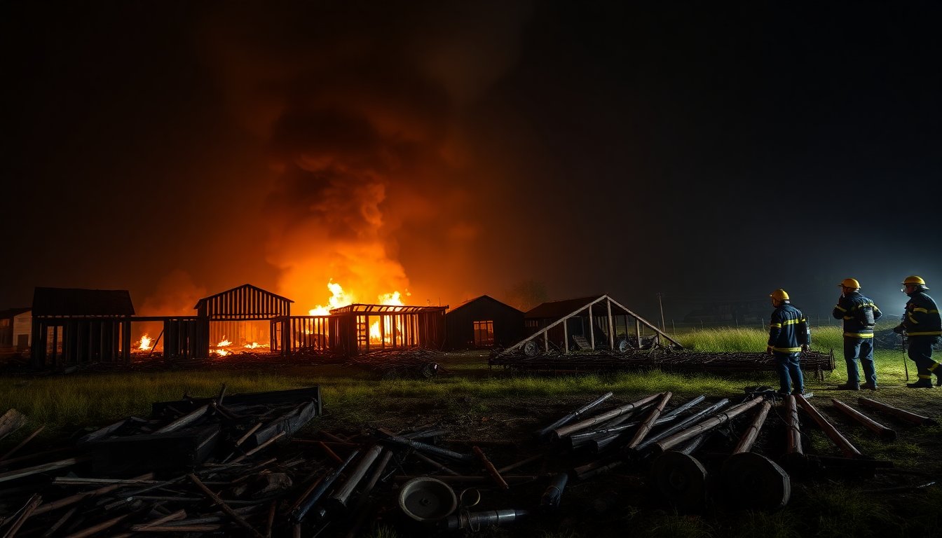 incendio distrugge unazienda agricola nel veronese 1762476929