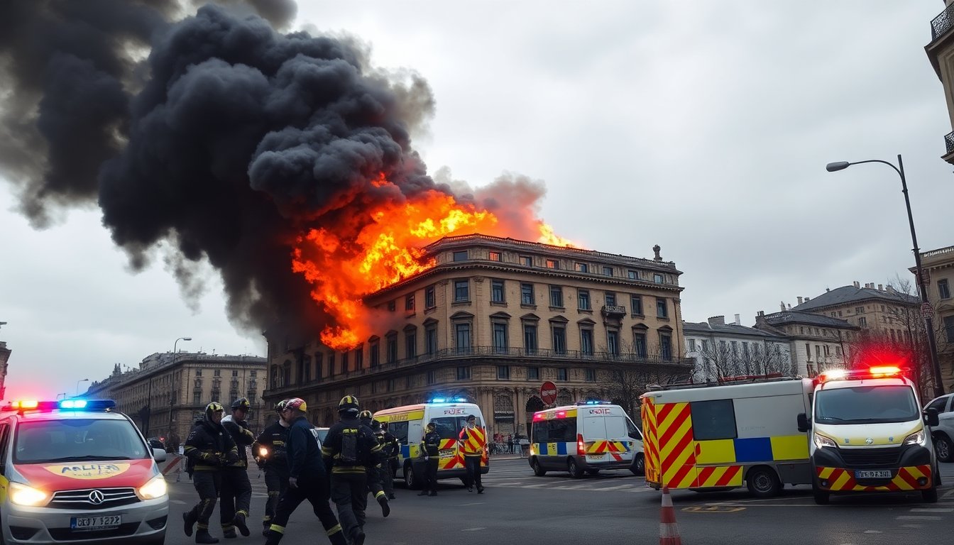 incendio in centro citta evacuate 200 persone e chiuso il traffico 1762020026