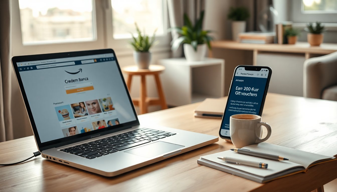 Scopri come ottenere 200 euro in buoni Amazon aprendo un conto corrente Credem