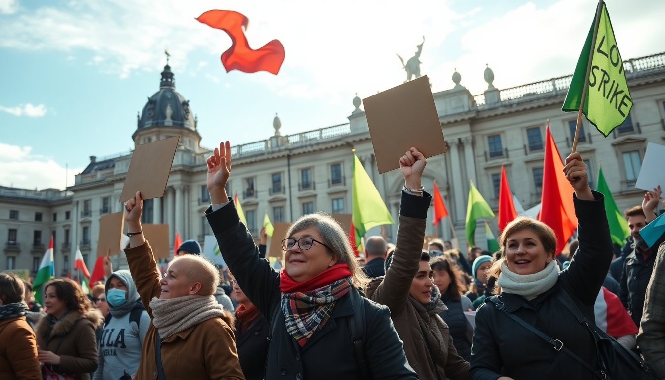 sciopero generale del 12 dicembre 2025 mobilitazioni e proteste in tutta italia 1765532698