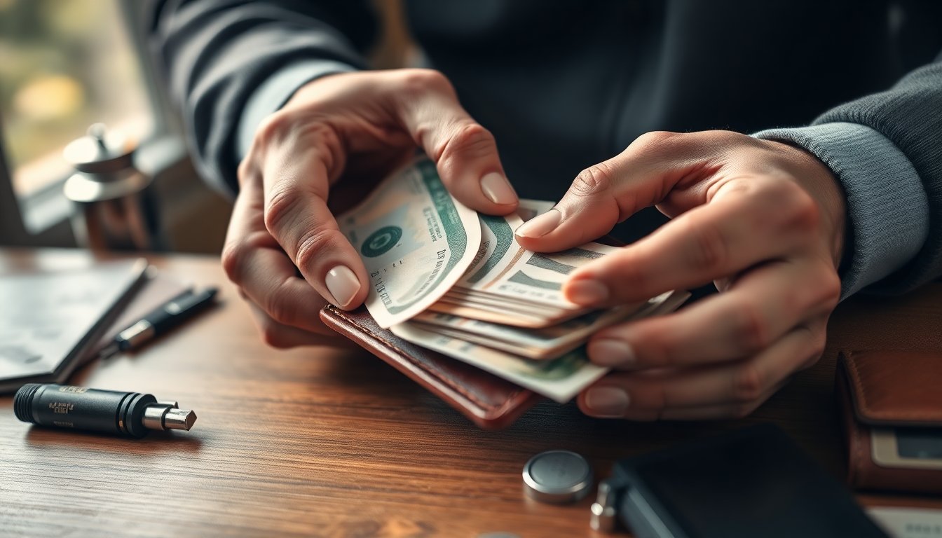 Cosa dice di te ordinare le banconote nel portafoglio