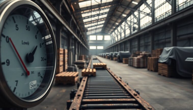 Calo della produzione manifatturiera e utilizzo della capacità sotto le attese