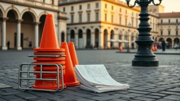 Divieti di sosta e percorsi temporanei per il giuramento in piazza della Cittadella a Bergamo