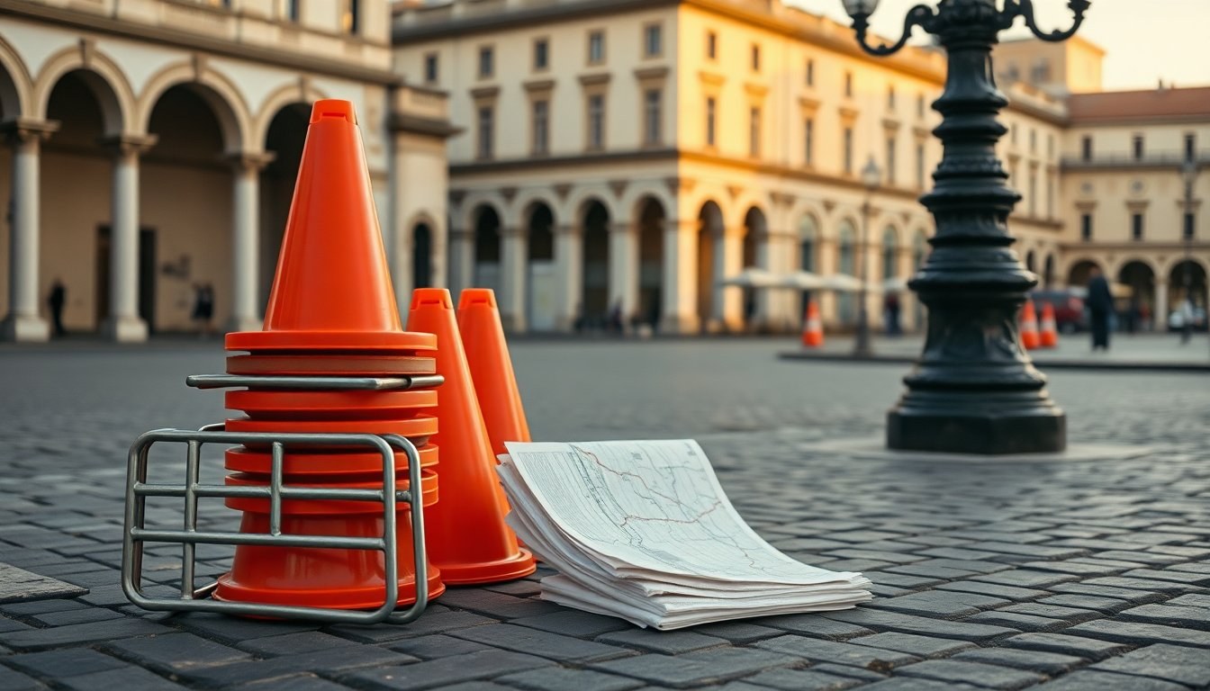 Divieti di sosta e percorsi temporanei per il giuramento in piazza della Cittadella a Bergamo